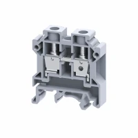 Клемма проходная 10 кв.мм винтовая OptiClip CTS-10-I-57A-(0,5-10)-серый КЭАЗ 289777
