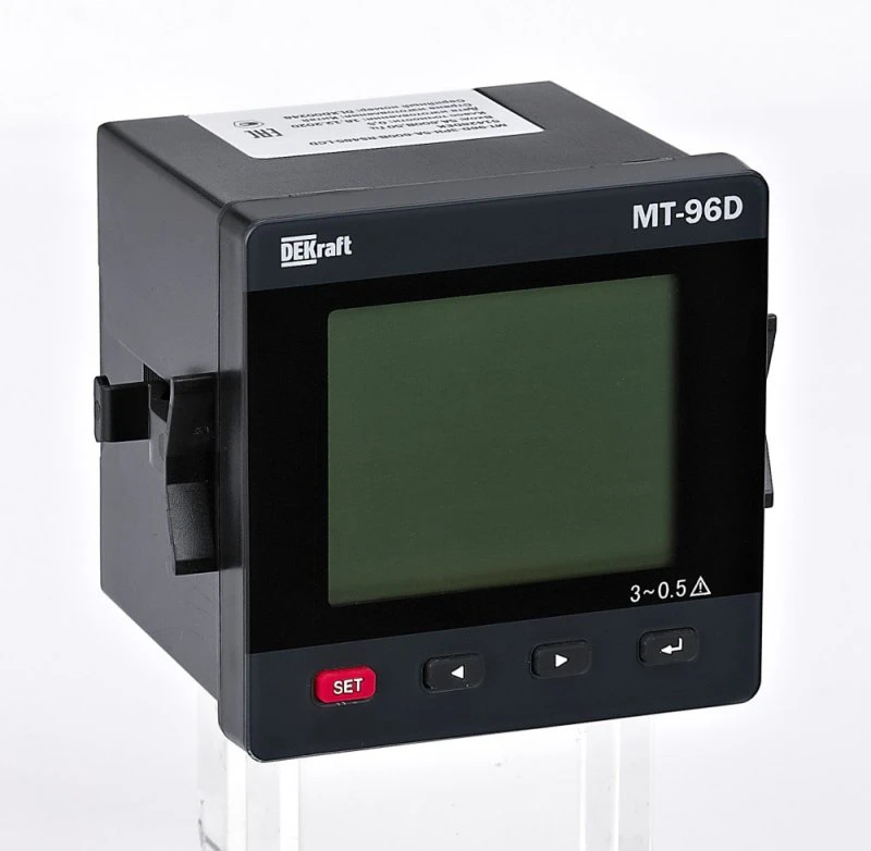 Мультиметр цифровой 96х96мм трехфазный, вход 600В 1А, LCD-дисплей МТ-96D Dekraft 51425DEK Мультиметр цифровой 96х96мм трехфазный, вход 600В 1А, LCD-дисплей МТ-96D Dekraft 51425DEK
