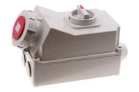 Розетка настенная с выключателем и механической блокировкой 63A/400V/3P+N+E/IP67 INPIN CA5113 00-00036004