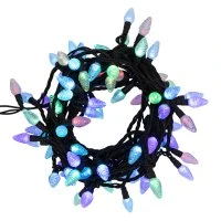 Гирлянда мультишишки 10 м, черный каучук, 80 диодов, RGB Neon-Night 303-509-3