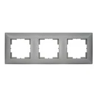 Мария Рамка трехместная МРФИ11.12.00.00  Алюминий Кунцево-Электро 110060
