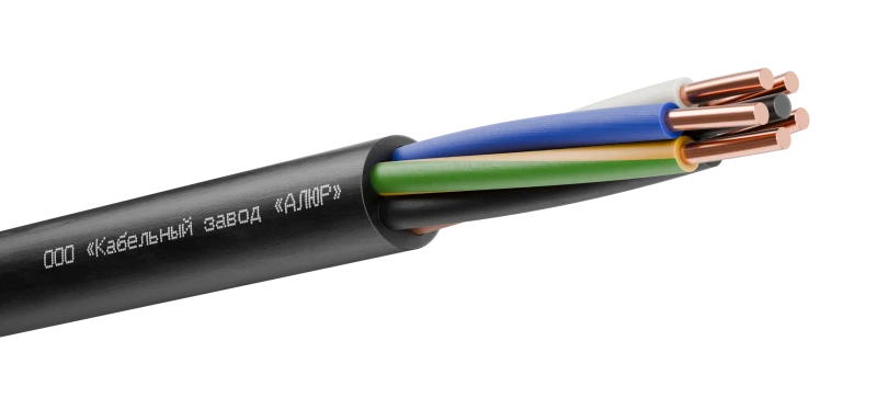 Кабель силовой ВВГнг(А) 5х6 (N, PE)-0.660 однопроволочный АЛЮР 00-00003905