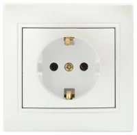 Розетка Intro Plano 1-202-06 с заземлением 2P+E Б0053883