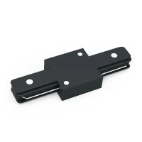 Коннектор для трековых шинопроводов AC 220В Черный IP20 прямой (I) Track Gauss GAUSS TR105