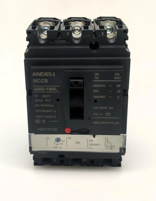 Выключатель автоматический AM2-160L 32A (22A-32A) 36KA TM расцепитель ANDELI ADL06-1203 Выключатель автоматический AM2-160L 32A (22A-32A) 36KA TM расцепитель ANDELI ADL06-1203