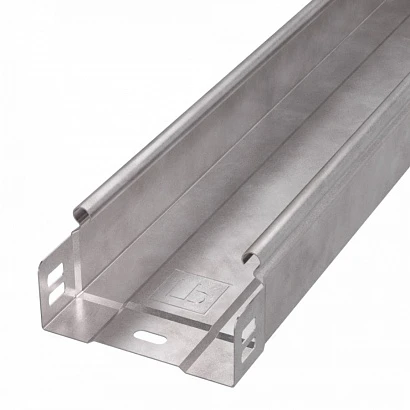 Лоток неперфорированный Стандарт INOX (AISI 409) 100х50х3000 (0,7 мм) (6 м/уп) Промрукав PR16.2389