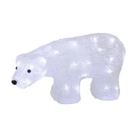 Фигура акриловая светодиодная Медведь 34,5х12х17 см, 4,5 В, 3 батарейки AA (не входят в комплект), 24 светодиода Neon-Night 513-315