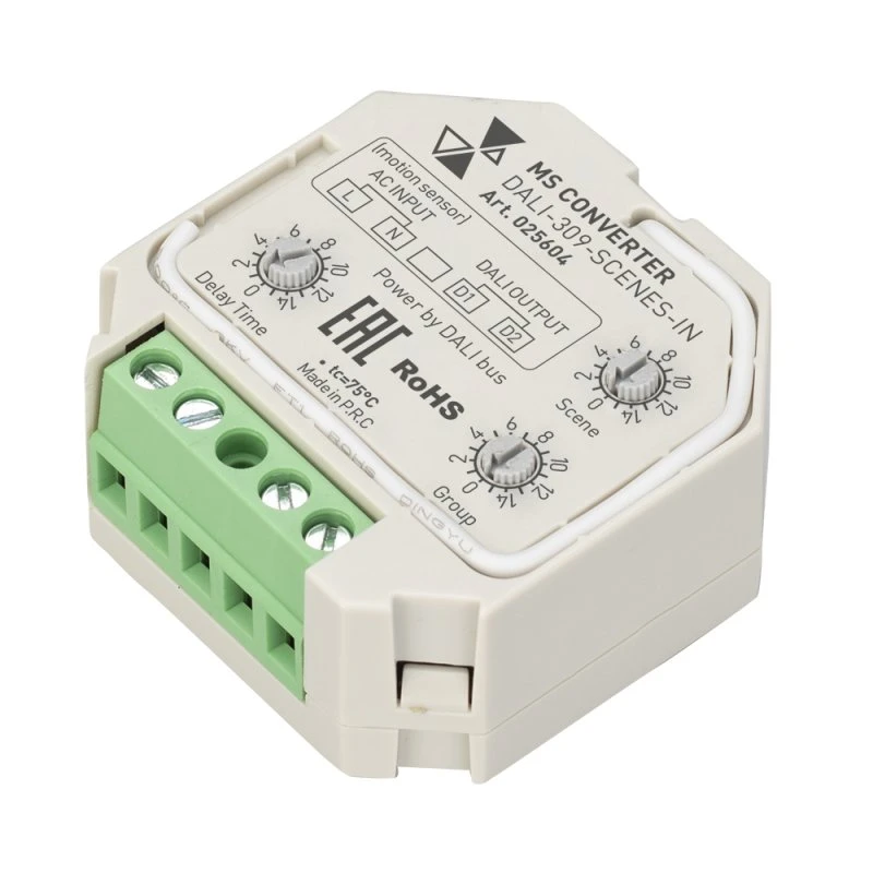 Конвертер датчика движения DALI-309-SCENES-IN (DALI bus, 230V) (IARL, -) Arlight 025604 Конвертер датчика движения DALI-309-SCENES-IN (DALI bus, 230V) (IARL, -) Arlight 025604