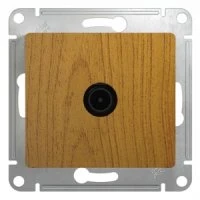 GLOSSA Розетка телевизионная TV 1Дб в рамку дуб Systeme Electric GSL000591