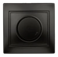 Светорегулятор Intro Plano 1-401-05 (диммер) поворотный, 600Вт 230В, IP20, СУ, антрацит Б0053938