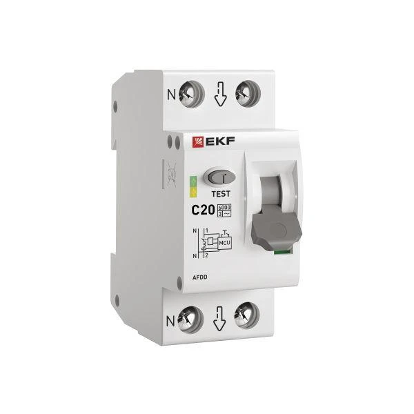 Устройство защиты от дугового пробоя 1P+N 20А (C) 6 кА УЗДП PROxima EKF afdd-2-20C-pro Устройство защиты от дугового пробоя 1P+N 20А (C) 6 кА УЗДП PROxima EKF afdd-2-20C-pro