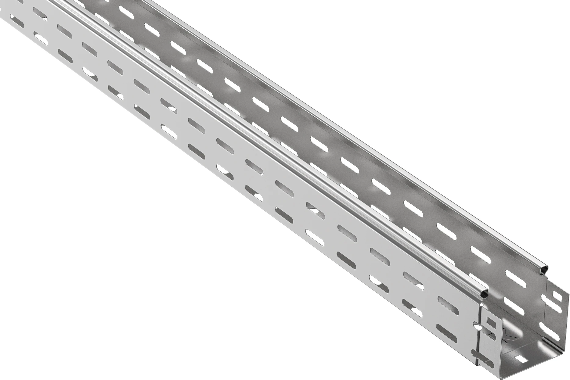 Лоток перфорированный 100х80х3000 IEK CLP10-080-100-3 Лоток перфорированный 100х80х3000 IEK CLP10-080-100-3