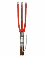 Муфта термоусаживаемая концевая внутренней установки для кабеля с бумажной изоляцией на напряжение до 10 кВ включительно 3КВТпН-10-150...240 (с наконечниками) ЭРГ ERG203021