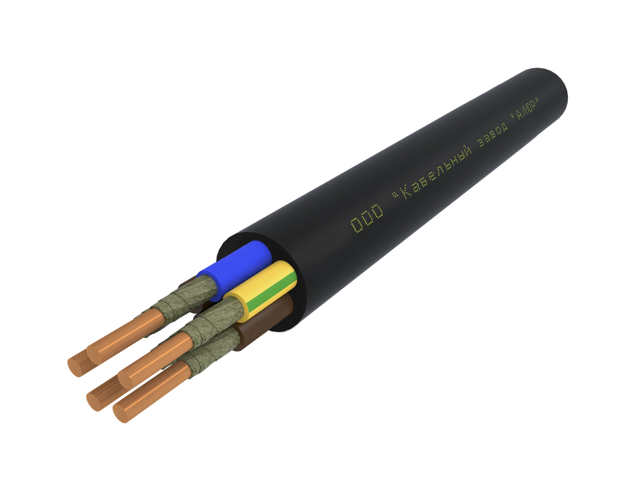 Кабель силовой ВВГнг(А)-FRLS 5х6 (N.PE)-0.66 однопроволочный барабан ТУ завода АЛЮР 00-00004618