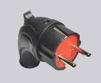Вилка боковая с захватом 16А 250V 2P IP44 с/з КАУЧУКОВАЯ Fetih (25/250 уп/кор) Промрукав F-206K