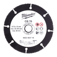 Диск по дереву 76 мм Milwaukee 4932464716