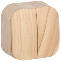 GLORY Выключатель двухклавишный наружный сосна 10А IEK EVH20-K34-10 GLORY Выключатель двухклавишный наружный сосна 10А IEK EVH20-K34-10