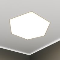 Светильник светодиодный RVE-LBX-HEXA-1030-V (Шестиугольник 1030х896х120мм 71Вт встраиваемый 4000K Белый) RVElektro RVE00002941