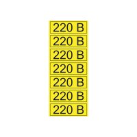 Наклейка знак электробезопасности  ''220 В '' 35х100 мм 70шт., REXANT 56-0007-2