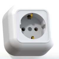 Валентина Розетка 1 пост наружная с заземлением белый РА16-638 Кунцево-Электро 7640