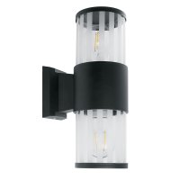 Светильник НБУ-2х60w вверх/вниз Е27 IP54 черный FERON DH0902 11653