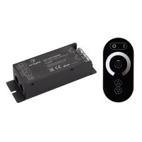 Диммер ARL-3022-OVAL-DIM Black (12-24V, 1x25A, ПДУ, RF) (ARL, IP20 Металл, 2 года) Arlight 027150