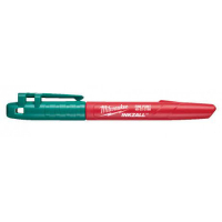 Маркер тонкий Зеленый INKZALL™ для стройплощадки (заказ кратно 36шт.) Milwaukee 4932492127