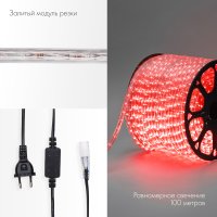Дюралайт LED, постоянное свечение 2W - красный, 36 LED/м, 100 м Neon-Night 121-122