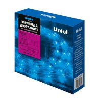 Гирлянда светодиодная Дюралайт ULD-D50 8M/С08 IP44 BLUE 8м С контроллером Синий свет Провод белый ТМ Uniel UL-00008569