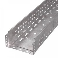 Лоток перфорированный Стандарт INOX (AISI 409) 200х100х3000 (0,8 мм) (6 м/уп) Промрукав PR16.2416
