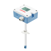 Датчик скорости канальный воздушного потока с дисплеем 0-10В, 4-20мА Lefoo LFS10-VI1D