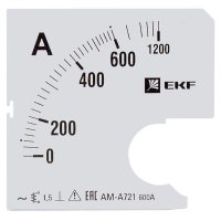 Шкала сменная для A721 600/5А-1,5 PROxima EKF s-a721-600