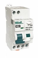 Устройство защиты от дугового пробоя 1P+N 20A (C) 6кА УЗДП-103 Dekraft 19090DEK