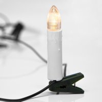 Гирлянда свечи 4 м, темно-зеленый ПВХ, 20 LED тёплый белый Neon-Night 303-083