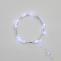 Гирлянда Снежинки, 2 м, 20 диодов, белый Neon-Night 303-010
