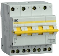 Выключатель-разъединитель трехпозиционный ВРТ-63 4P 32А IEK MPR10-4-032 Выключатель-разъединитель трехпозиционный ВРТ-63 4P 32А IEK MPR10-4-032