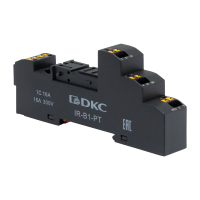 Колодка c клеммами push-in для реле на 1 группу: IR-24DC/230AC-1CO DKC IR-B1-PT Колодка c клеммами push-in для реле на 1 группу: IR-24DC/230AC-1CO DKC IR-B1-PT