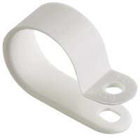 Скоба крепежная 20мм нейлоновая белая (50шт) IEK USK11-20-050-K01