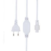 Комплект подключения для уличных гирлянд 230В / 4А, провода белый, IP65 Neon-Night 303-500-1
