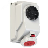 Розетка настенная с выкл и блокир                 32А/400V/3P+E/IP67/3h контейнерная PCE 75242-3 00-00013216 Розетка настенная с выкл и блокир                 32А/400V/3P+E/IP67/3h контейнерная PCE 75242-3 00-00013216