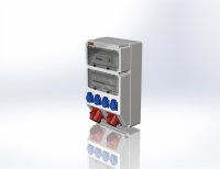 Устройство распределительное настенное пластик IP44 63A корпус 297х504х177 серый AlpenBox 0050071 00-00014650