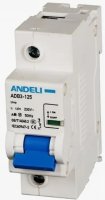 Выключатель автоматический 1P 125A 10кА тип D (8-12in) ADB3-125h ANDELI ADL01-666