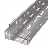 Лоток перфорированный Стандарт INOX (AISI 409) 100х80х3000 (0,7 мм) (6 м/уп) Промрукав PR16.2412