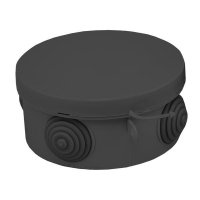 Коробка распаячная КМР-040-039 с крышкой (85х40) 4 мембранных ввода чёрная IP54 EKF plc-kmr-040-039-b Коробка распаячная КМР-040-039 с крышкой (85х40) 4 мембранных ввода чёрная IP54 EKF plc-kmr-040-039-b