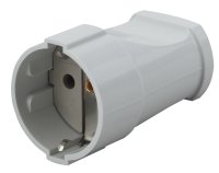 Розетка кабельная с/з прямая 16A белая (24/384/4608) Rx2-W ЭРА Б0039682
