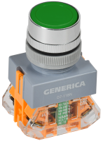 Кнопка D7-11BN d=22мм 1з+1р зеленая GENERICA IEK BBT50-11BN-3-22-K06-G