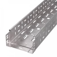 Лоток перфорированный Стандарт INOX (AISI 409) 150х80х3000 (0,7 мм) (6 м/уп) Промрукав PR16.2415