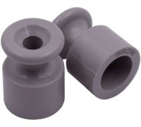 Изолятор для наружного монтажа, пластик, цвет титан (10 шт/уп) Bironi B1-551-26-10