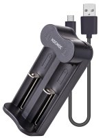 Зарядное устройство 1-2 16340,17335,18490,18650, 20700 питание от USB шнур. автомат., КОСМОС Космос KOC701USB