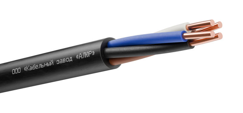Кабель силовой ВВГнг(А) 4х2.5(ок)(N)-0.660 однопроволочный АЛЮР 00-00003807